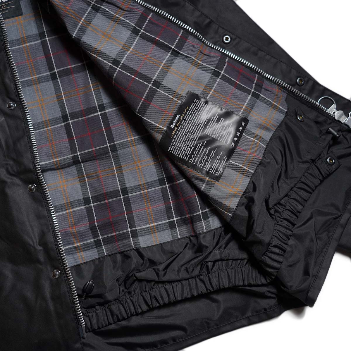 Barbour / OS TRANSPORT WAX JACKET (Black) 裏地