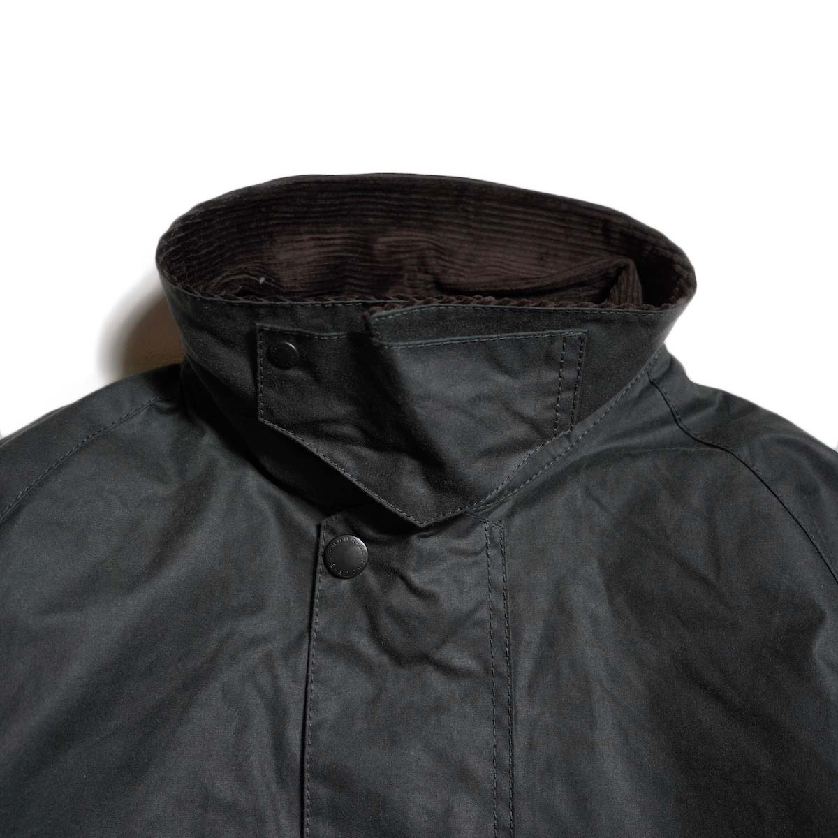 Barbour / OS TRANSPORT WAX JACKET (Sage Green) シンチバック