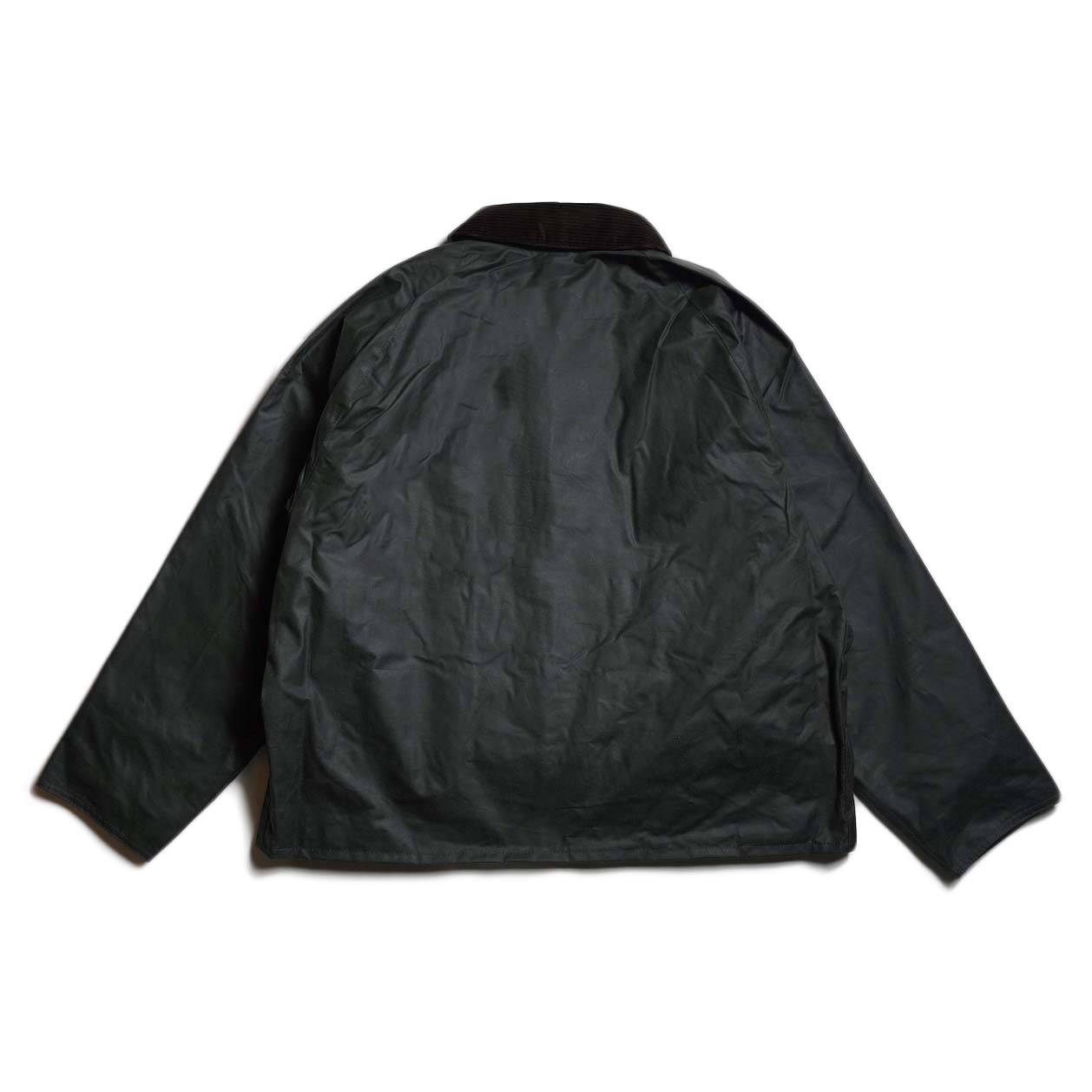 Barbour / OS TRANSPORT WAX JACKET (Sage Green) 背面