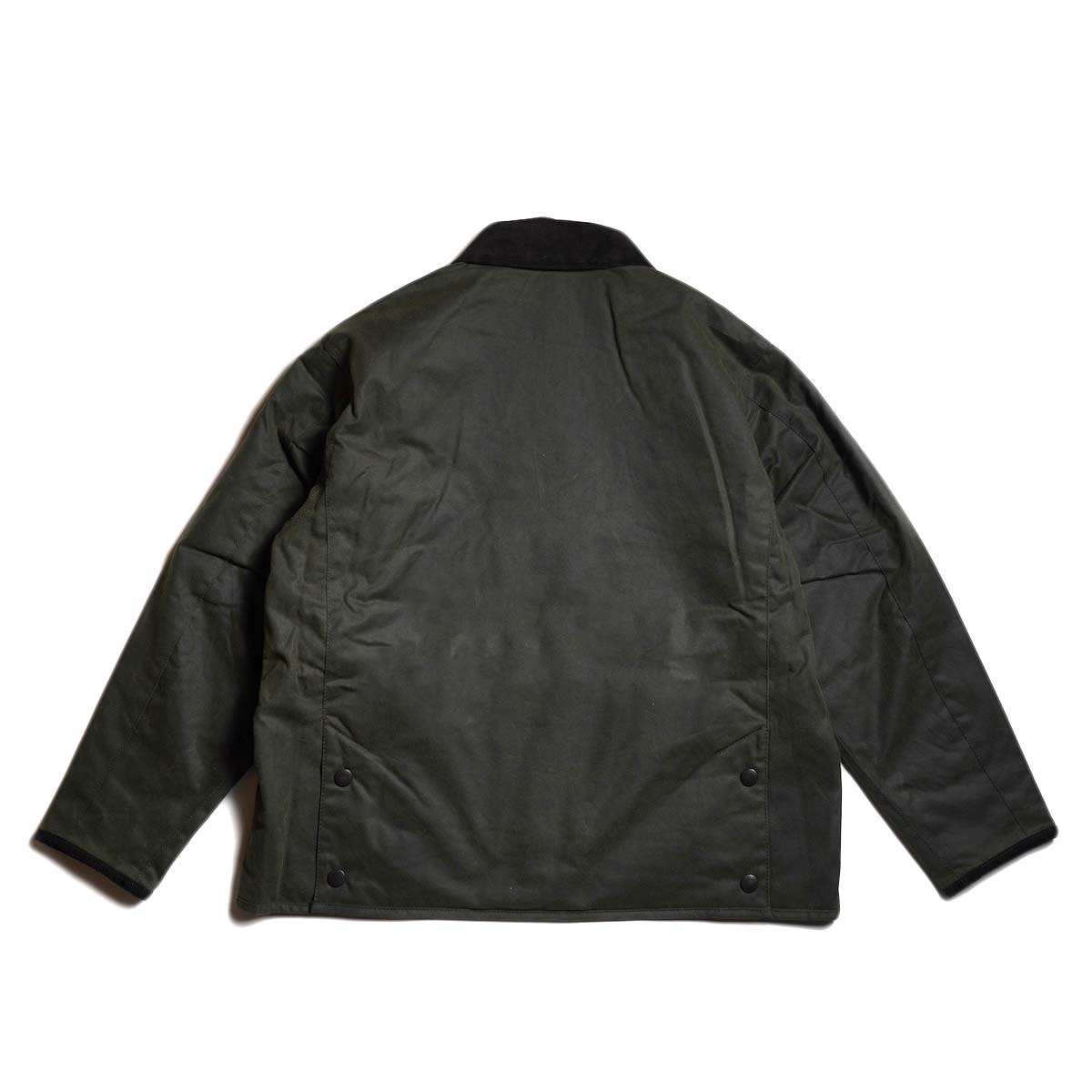 Barbour / LIDDESDAIE WAX SHORT JACKET (Sage Green) 背面