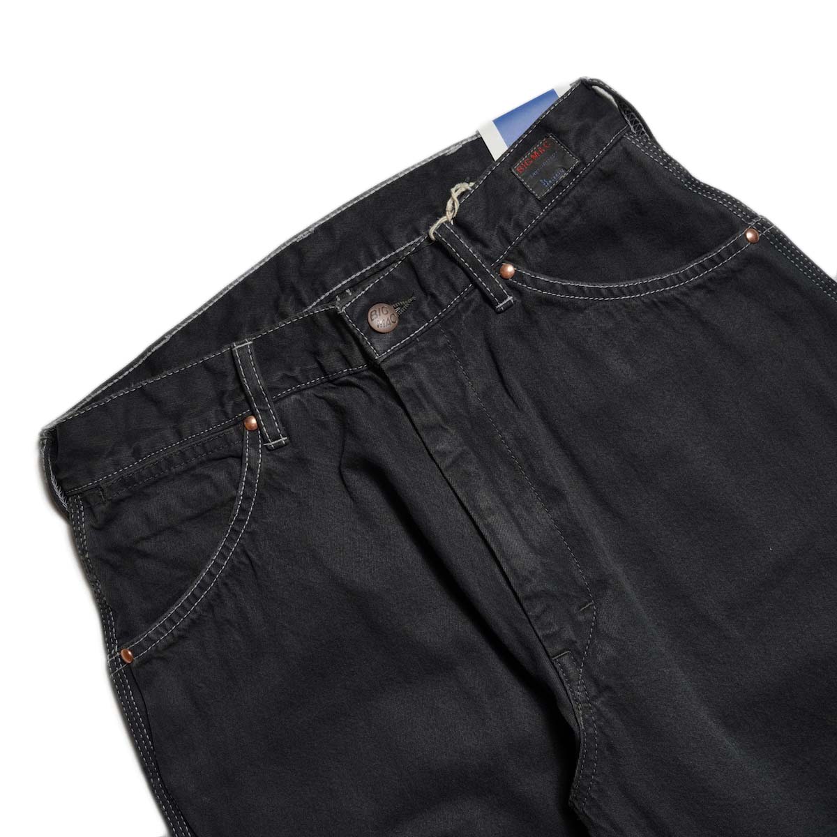 BIG MAC / DENIM PAINTER PANTS (Black Dye) ウエスト