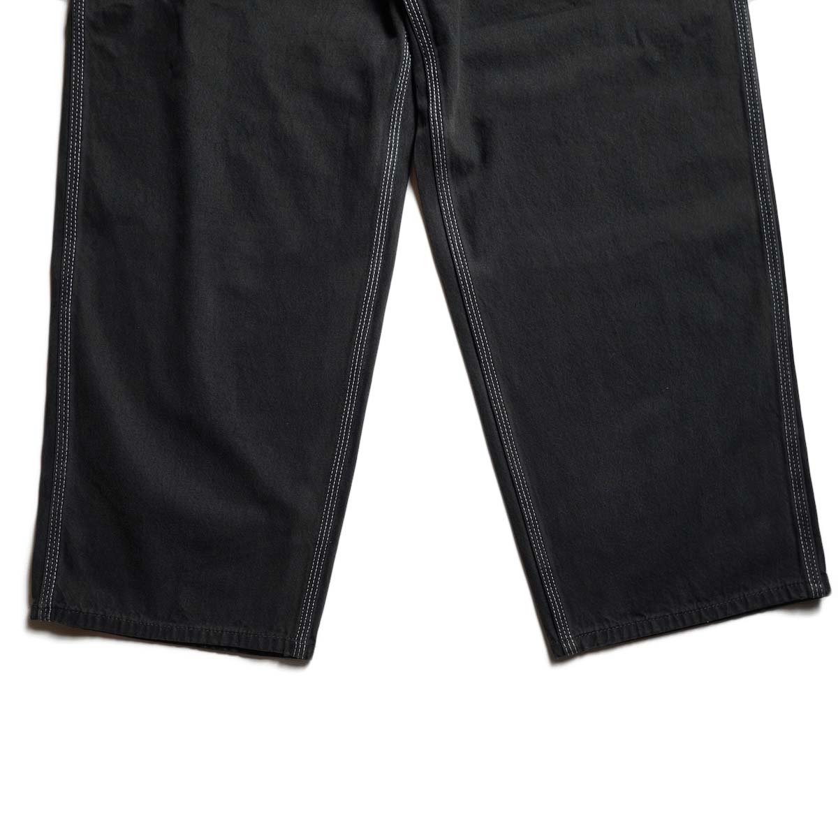 BIG MAC / DENIM PAINTER PANTS (Black Dye) 裾