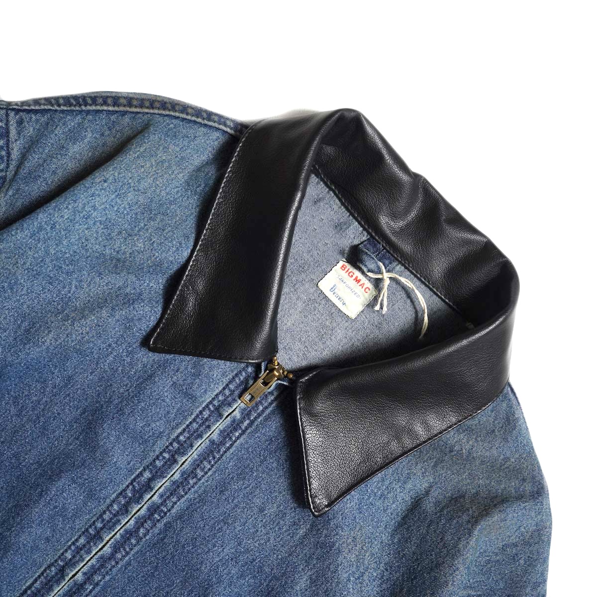 BIG MAC / LIGHT DENIM WORK JACKET (Black Collar)