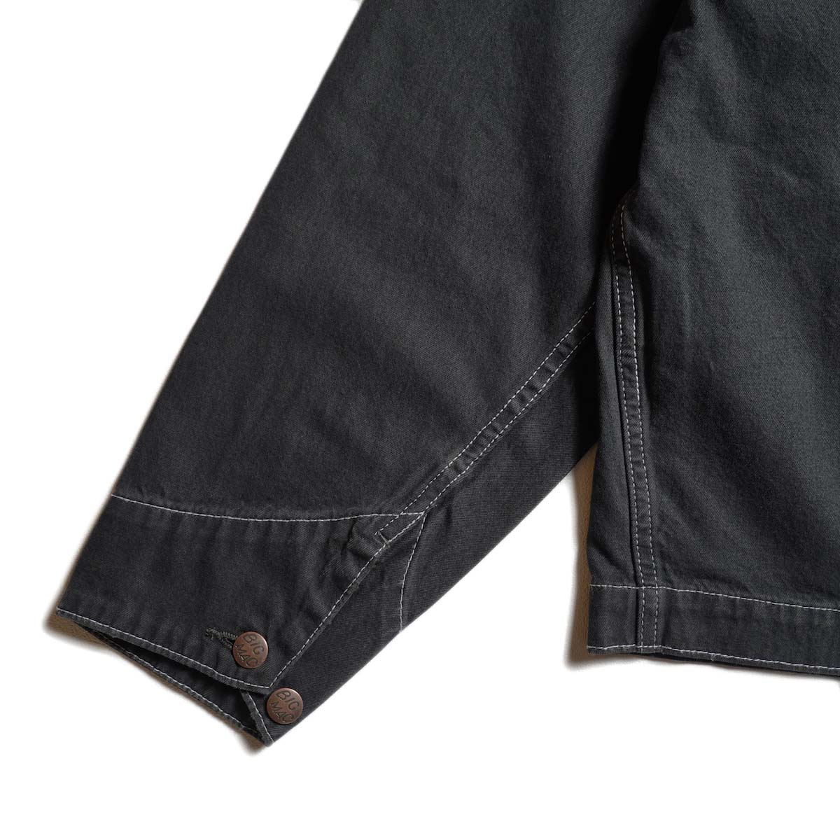 BIG MAC / LIGHT DENIM WORK JACKET (Black Dye) 袖