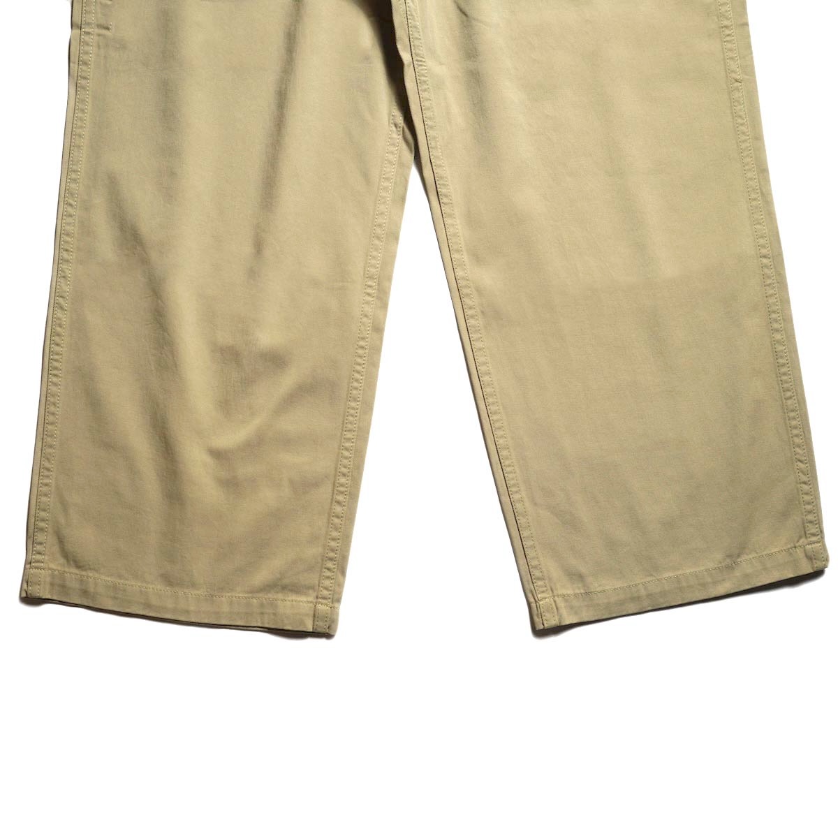 BIG MAC / CHINO WORK PANTS (Beige) 裾