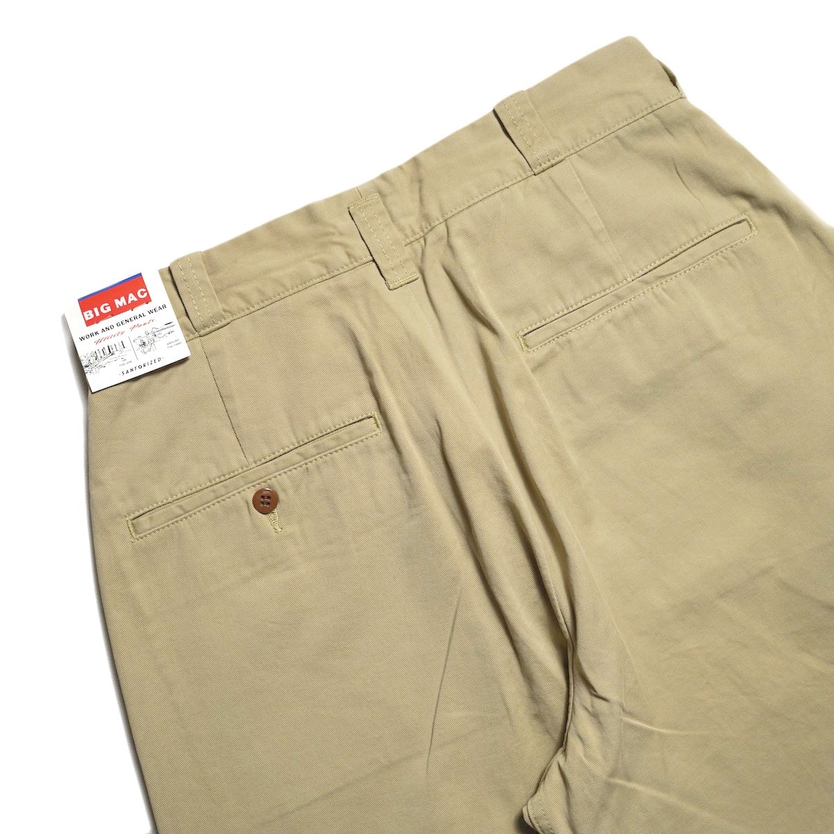 BIG MAC / CHINO WORK PANTS (Beige) ヒップポケット