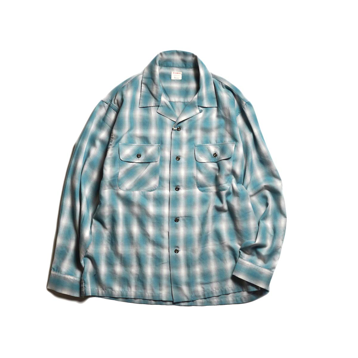 BIG MAC / OPEN COLLAR L/S SHIRTS - T/C (Green)