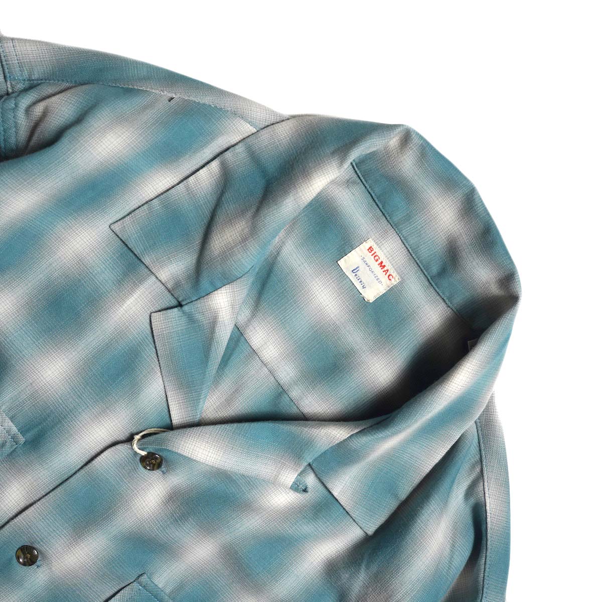BIG MAC / OPEN COLLAR L/S SHIRTS - T/C (Green)