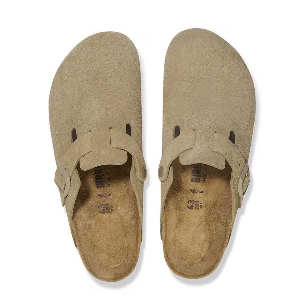 BIRKENSTOCK / Boston - Suede (Faded Khaki)