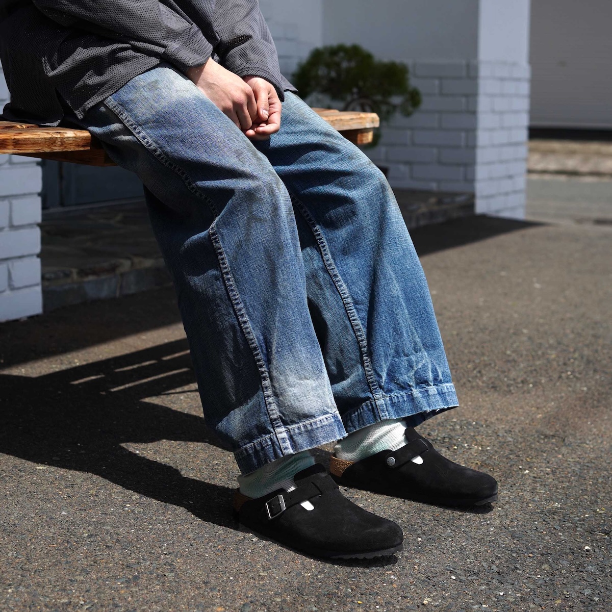 BIRKENSTOCK / Boston -Suede (Black)
