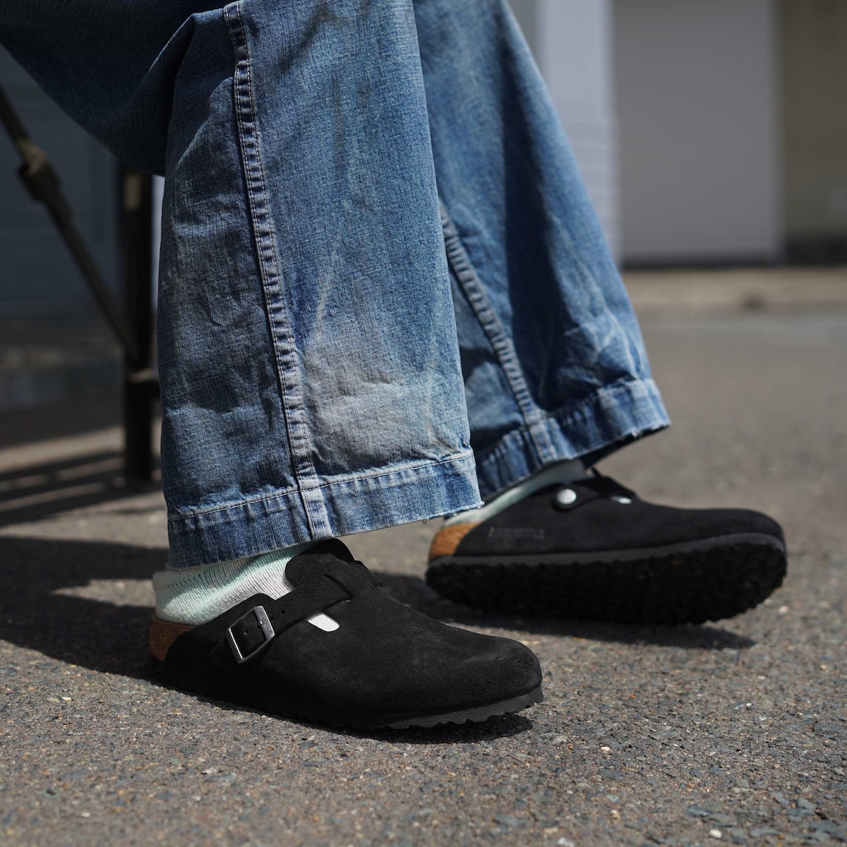 BIRKENSTOCK / Boston -Suede (Black)