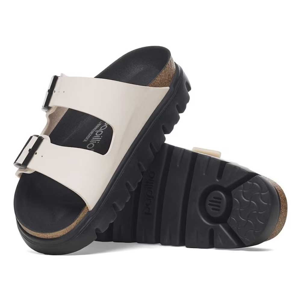 BIRKENSTOCK / Arizona Chunky - Birko-Flor® (Eggshell / Black)