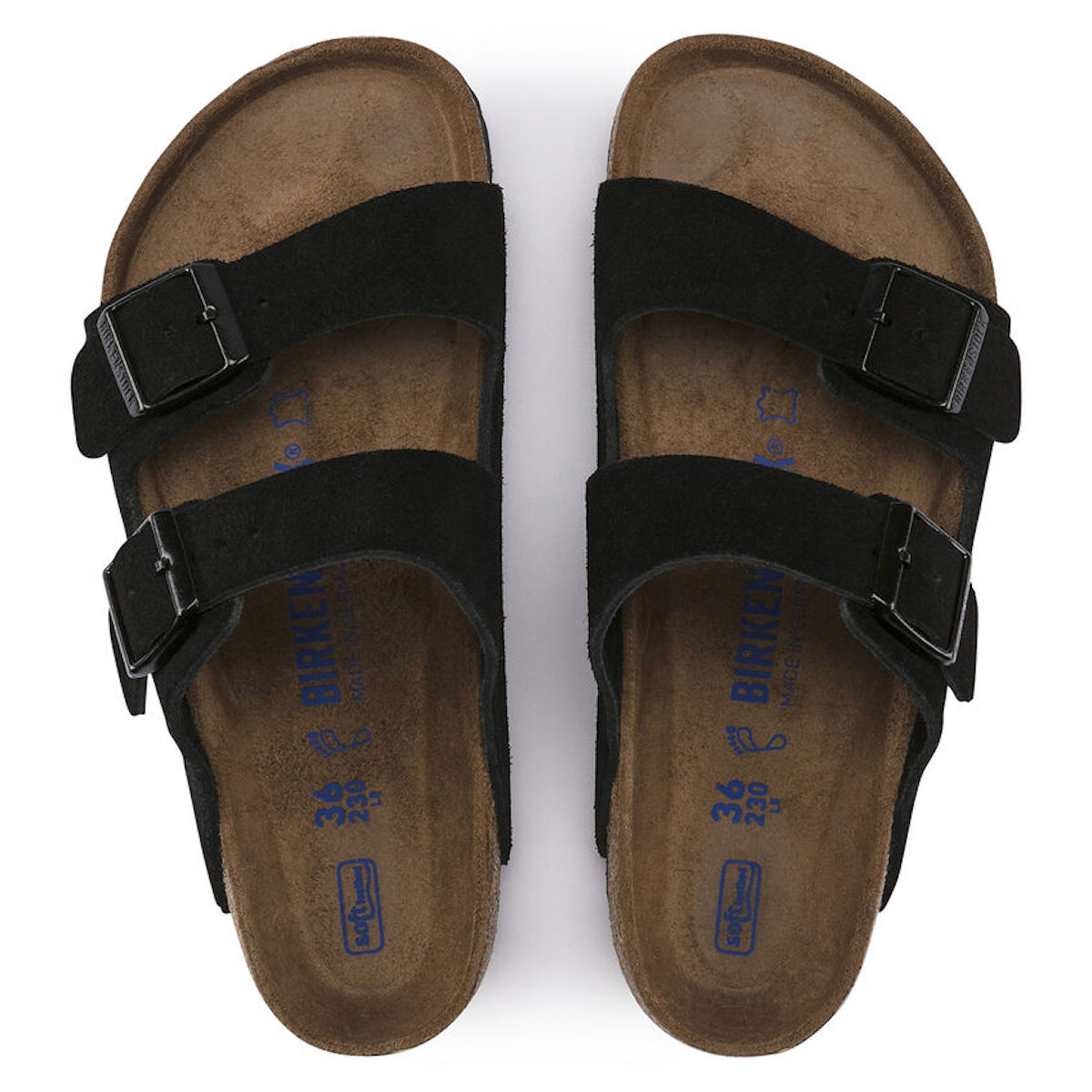 BIRKENSTOCK 951323BLACK 関税送料込 BIRKENSTOCK / Arizona - Suede Soft Footbed (Black)