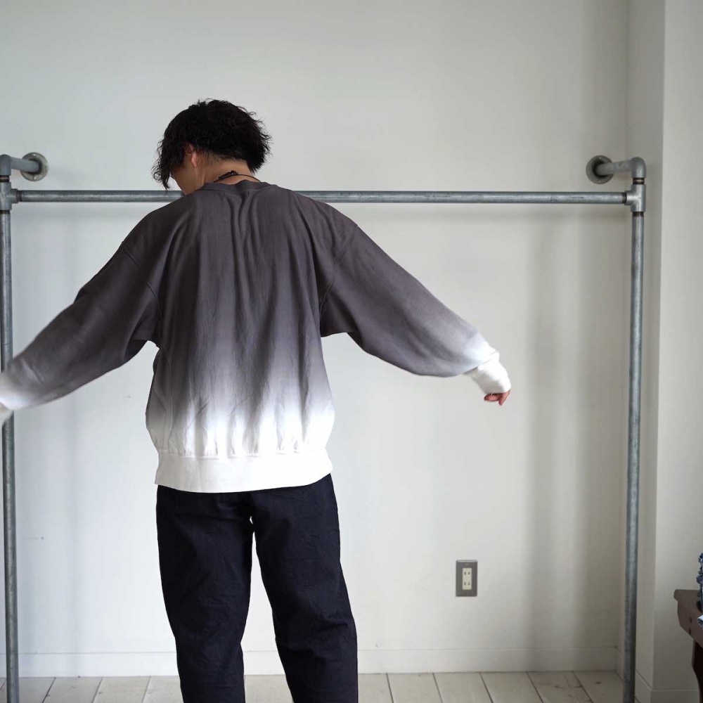 blurhms / Light Sweat Crew-neck P/O (DarkNavy×Saxe)