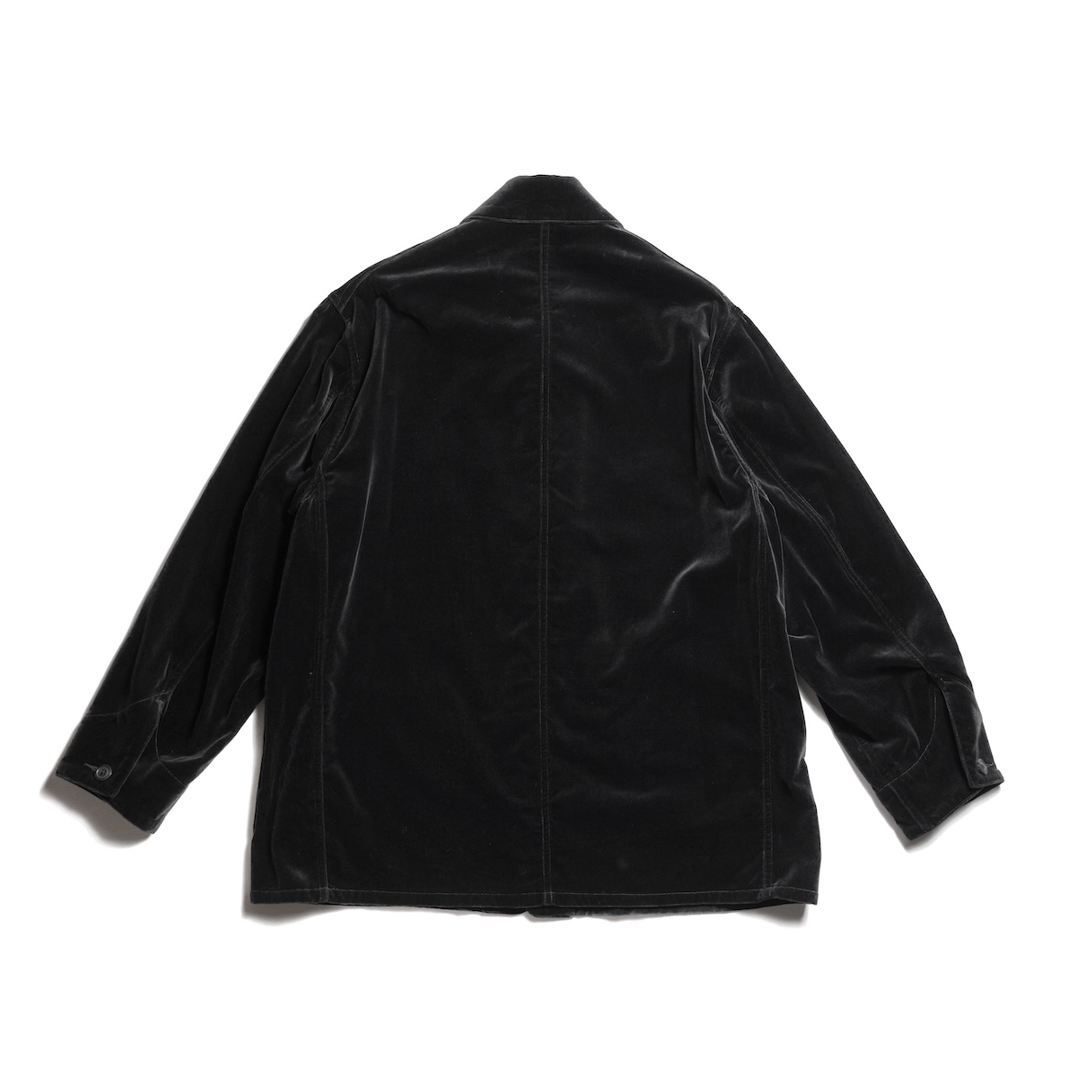 blurhms / Velvet Work Jacket (Black)