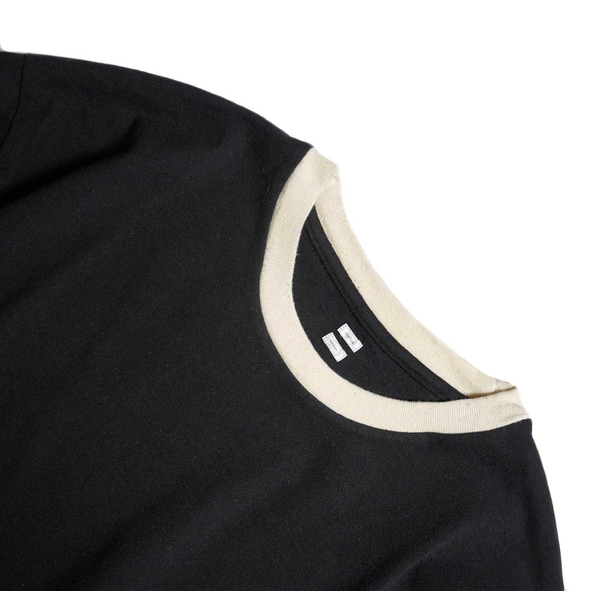 blurhms / Co/Silk Nep Ringer Tee (Black)
