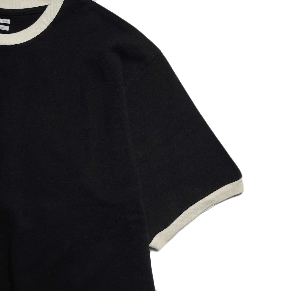 blurhms / Co/Silk Nep Ringer Tee (Black)