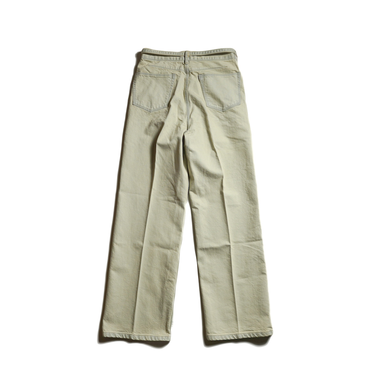 blurhms / 12.9oz Denim Narrow Belted Pants (Mint Over dye)