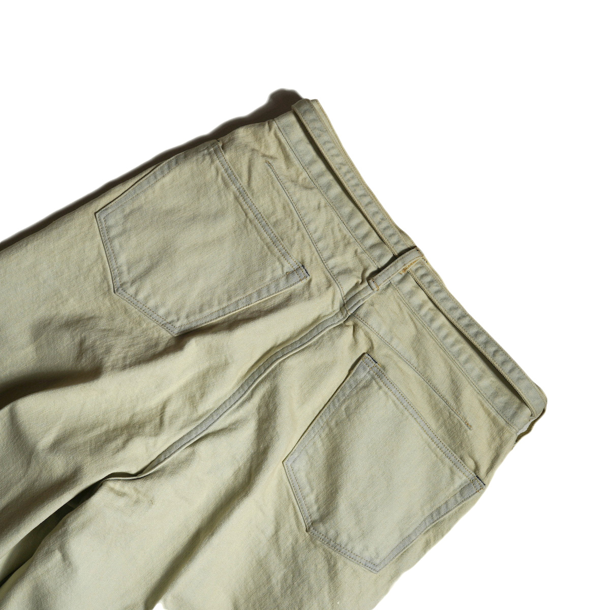 blurhms / 12.9oz Denim Narrow Belted Pants (Mint Over dye)