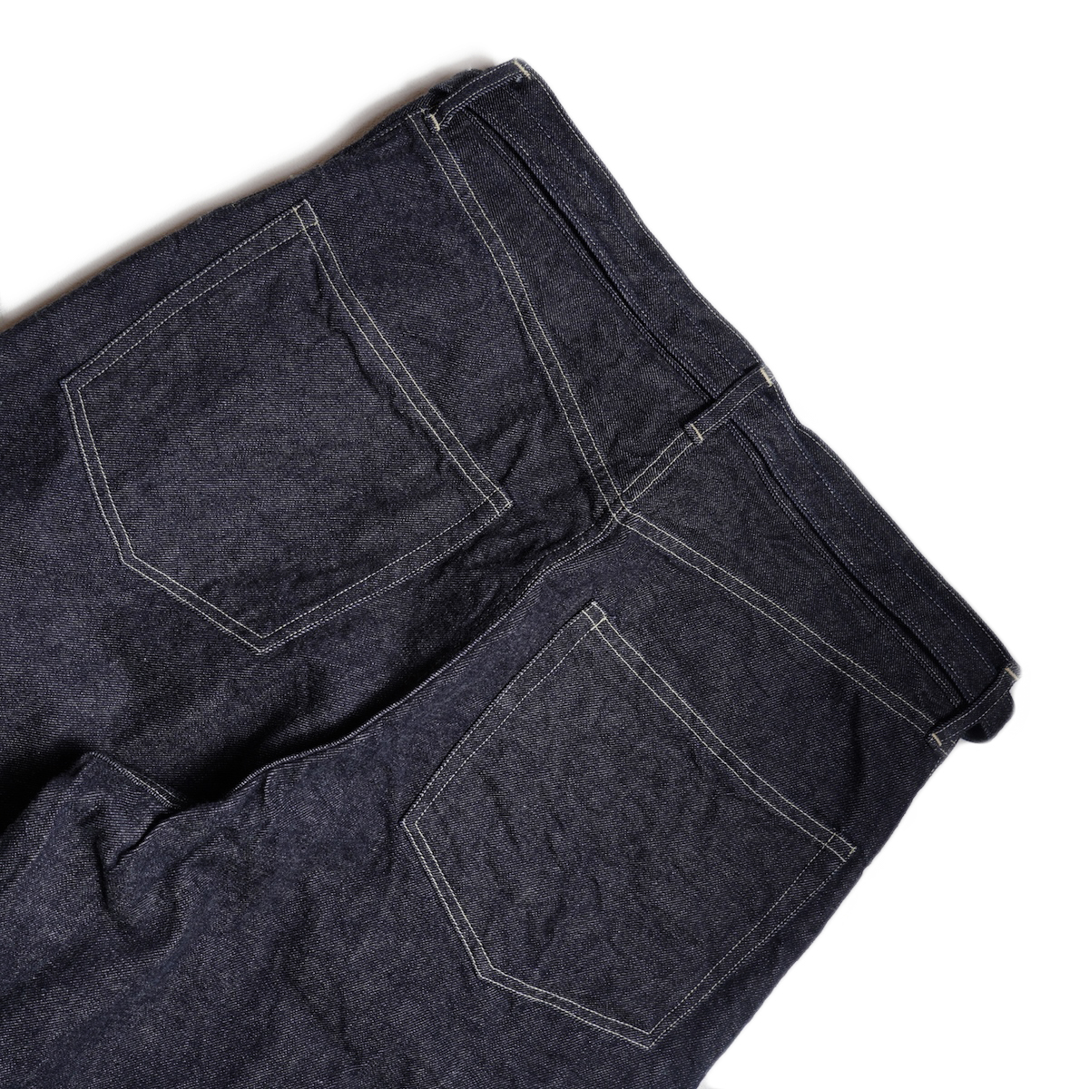 blurhms / 12.9oz Denim Bias Belted Pants (Indigo)