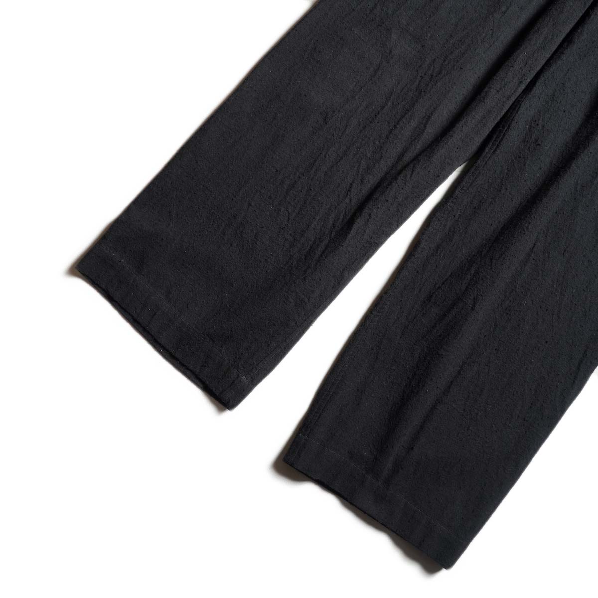 blurhms / Silk/Cotton Nep Side Seamless 4P Pants (Black)