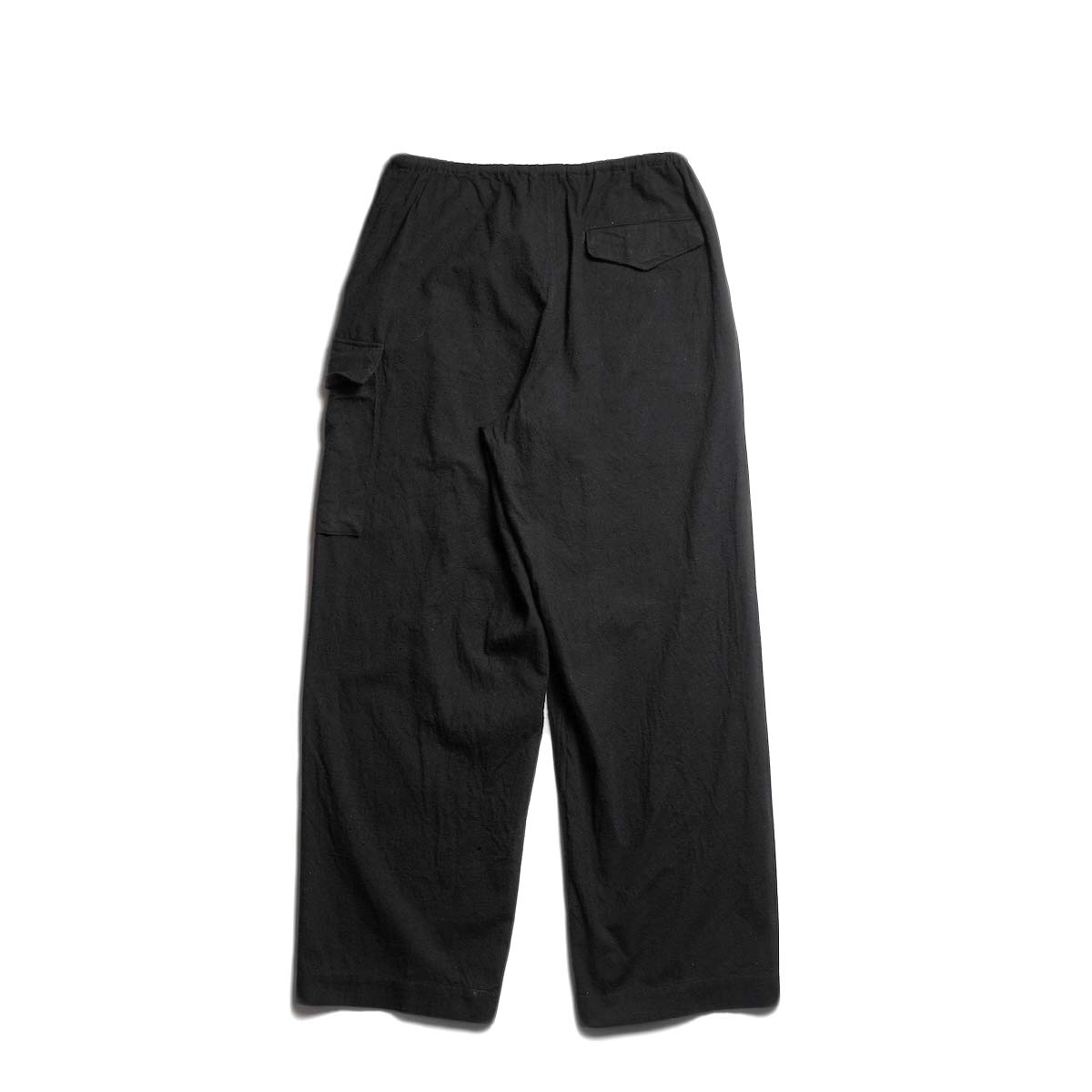 blurhms / Silk/Cotton Nep Side Seamless 4P Pants (Black)