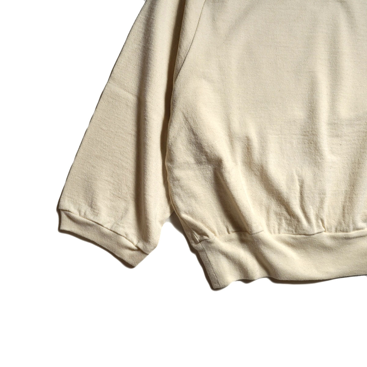 blurhms / Co/Silk Nep Split Sleeve P/O (Ivory × Black)