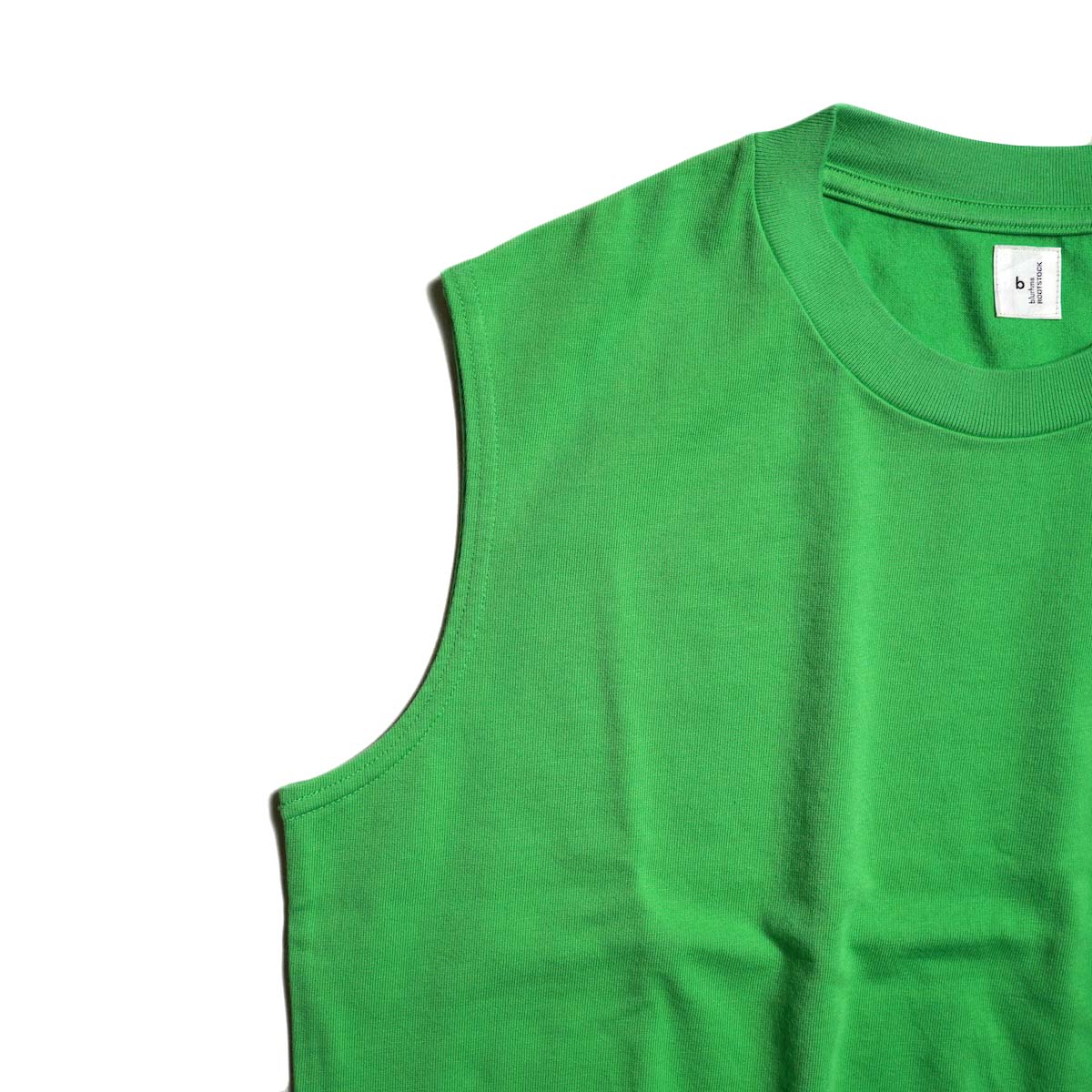 blurhms ROOTSTOCK / CLASSIC HEM RIB SLEEVELESS (Green) 袖口