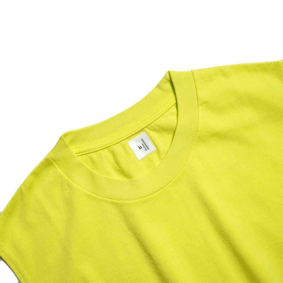 blurhms ROOTSTOCK / CLASSIC HEM RIB SLEEVELESS (Yellow) ネック