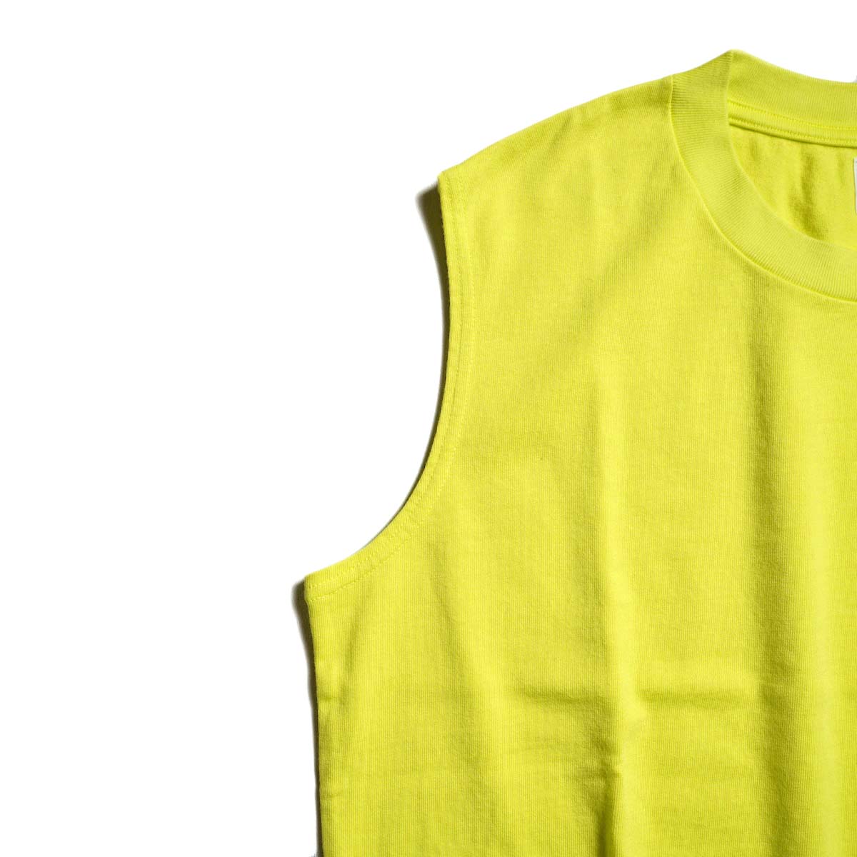 blurhms ROOTSTOCK / CLASSIC HEM RIB SLEEVELESS (Yellow) 袖口