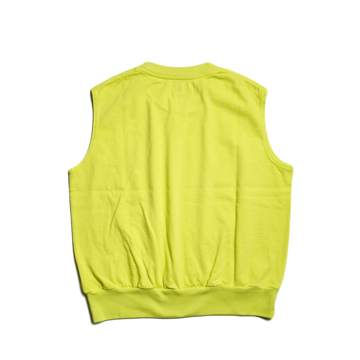 blurhms ROOTSTOCK / CLASSIC HEM RIB SLEEVELESS (Yellow) 背面
