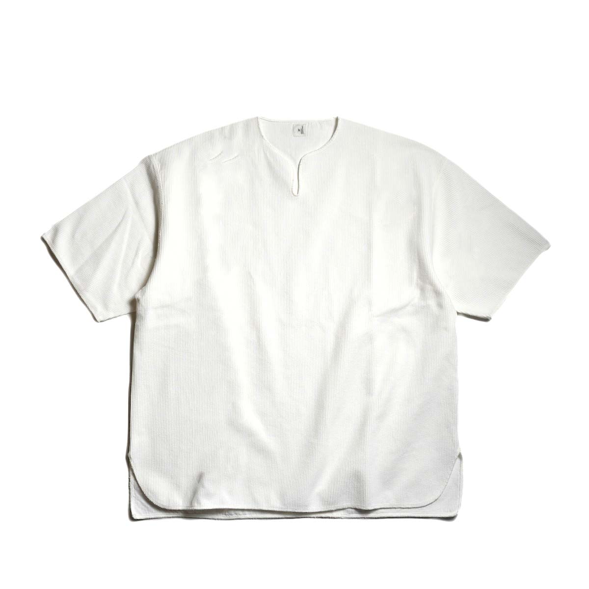 blurhms ROOTSTOCK/ Rought & Smooth Thermal Over Neck Tee (Heather