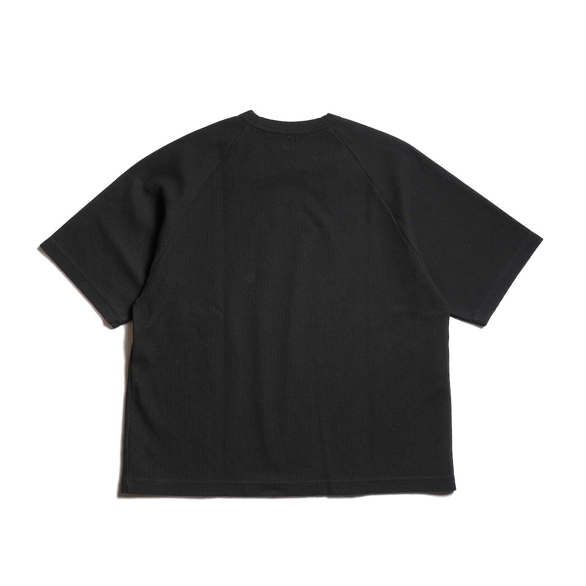 blurhms ROOTSTOCK/ Rough&Smooth Thermal Raglan Tee (Black)