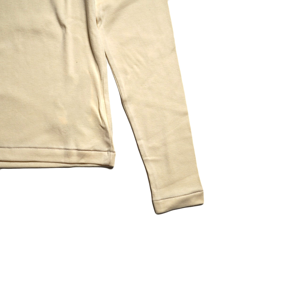 blurhms ROOTSTOCK/ Silk Cotton Rib Turtle-Neck L/S (Ivory) 袖