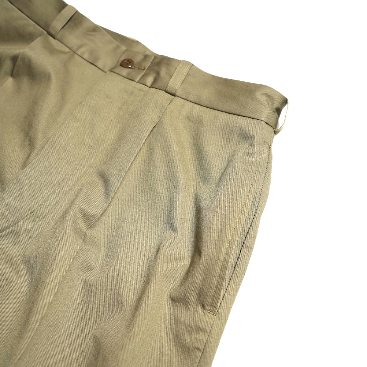 blurhms ROOTSTOCK / Classic Chino Pants (Dust Beige) ポケット