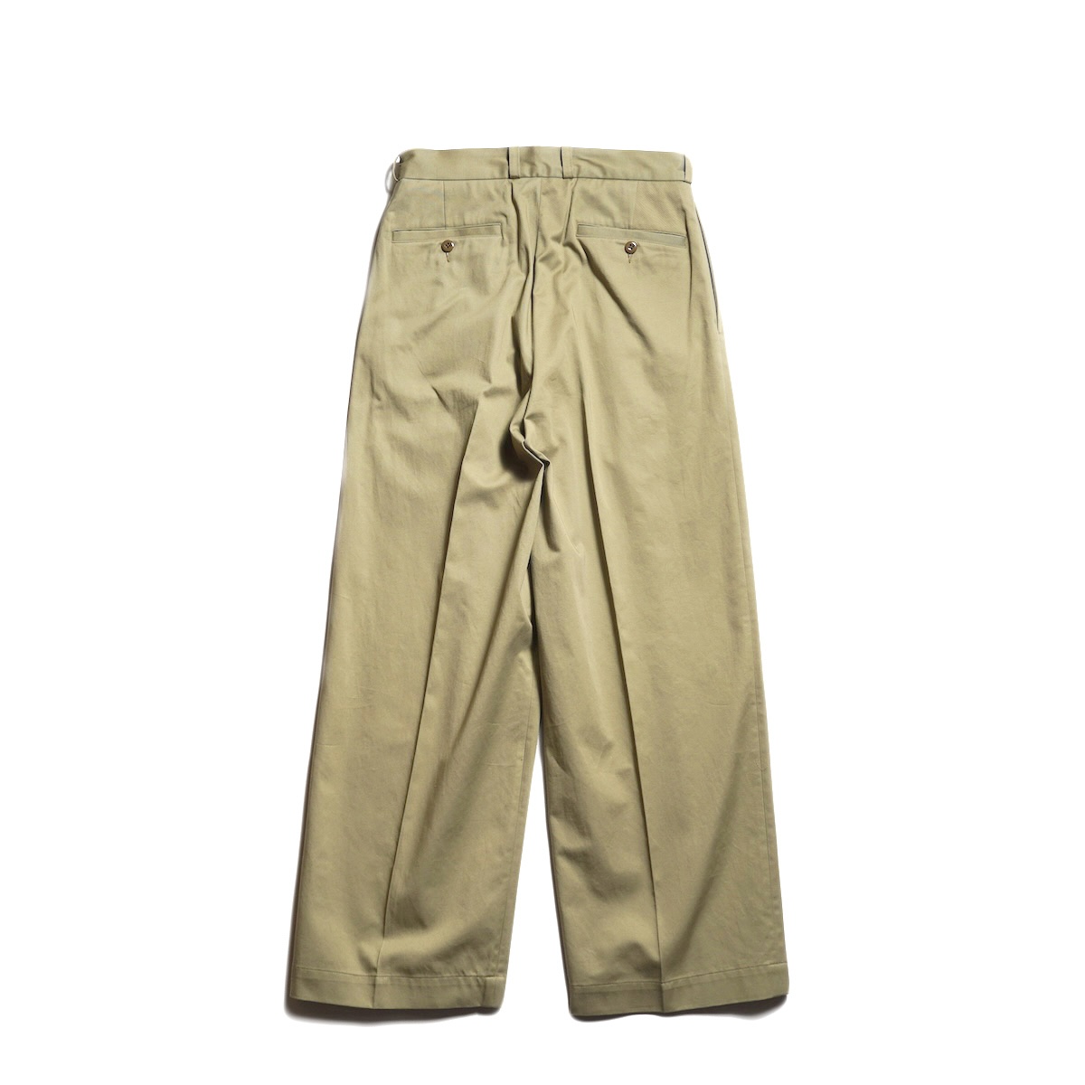 blurhms ROOTSTOCK / Classic Chino Pants (Dust Beige) 背面