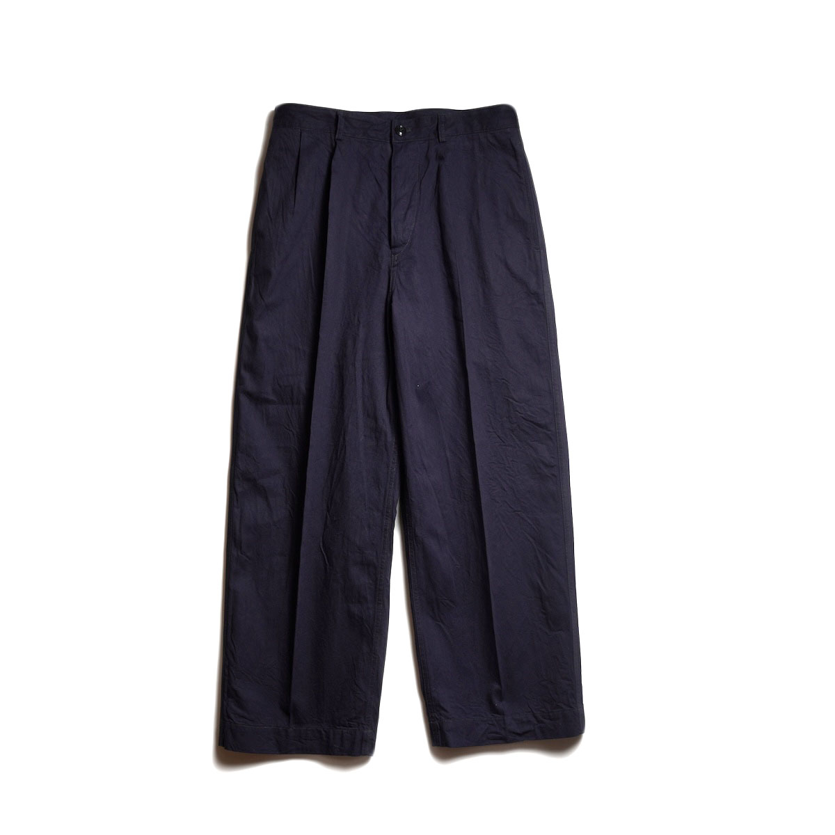 blurhms ROOTSTOCK / Light oz Denim Military Trousers (Indigo)