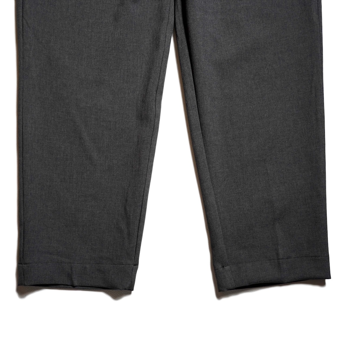 BRENA /1TUCK EASY PANTS - 6oz TROPICAL WASHER  (Tec Gray) 裾