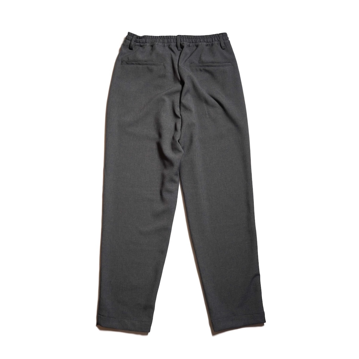 BRENA /1TUCK EASY PANTS - 6oz TROPICAL WASHER  (Tec Gray) 背面