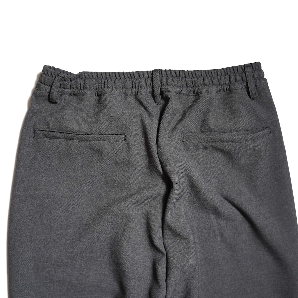 BRENA /1TUCK EASY PANTS - 6oz TROPICAL WASHER  (Tec Gray) ヒップポケット