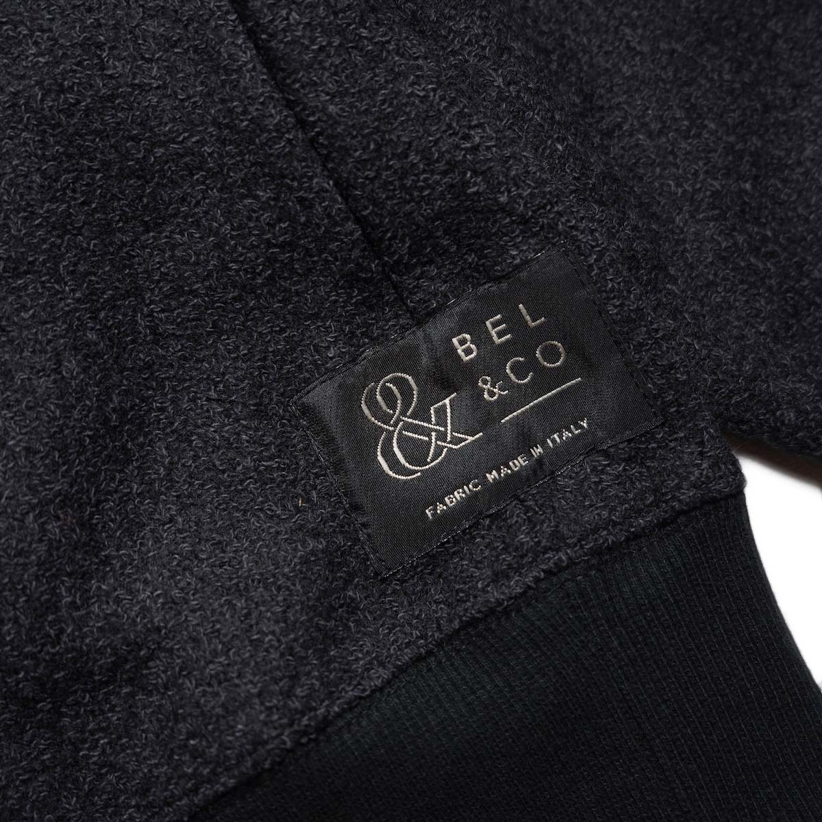 BRENA / CREW - BEL&CO CW BOUCLE MIX (Charcoal) タグ