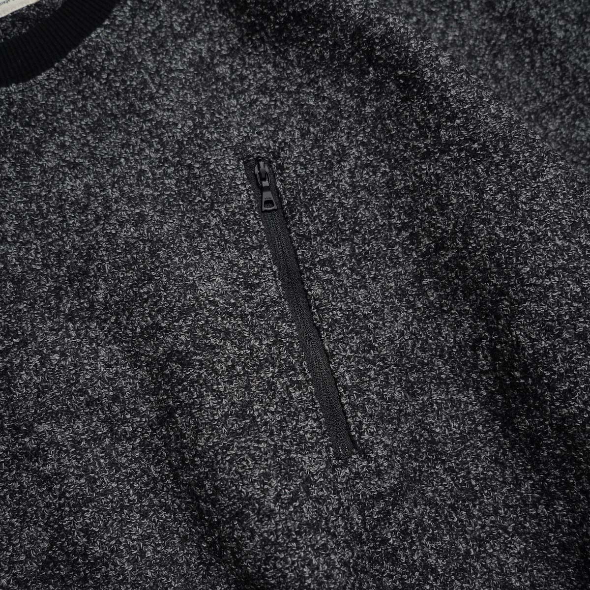 BRENA / CREW - BEL&CO CW BOUCLE MIX (Gray) 胸ポケット