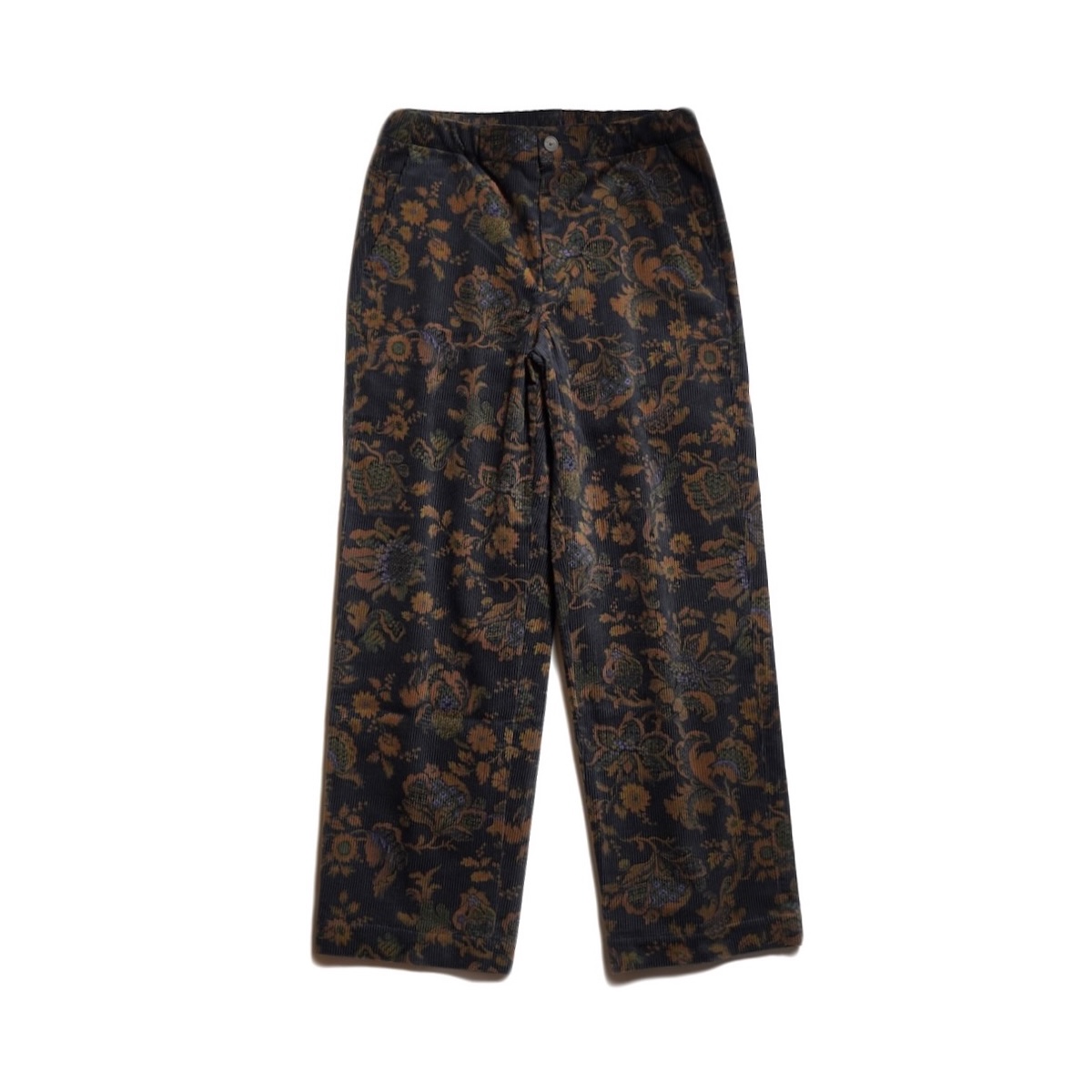 BRENA / Draw String Pants - 8W Botanical Print Cole (Navy)