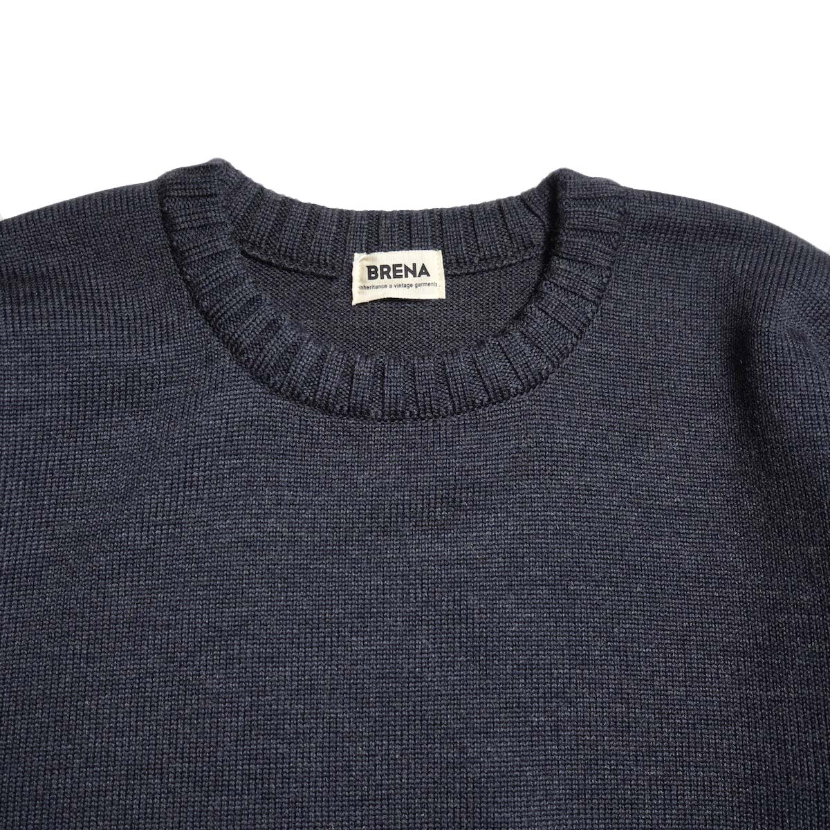 BRENA / PECHEUR - NEW ZEALAND MERINO (Charcoal) ネック