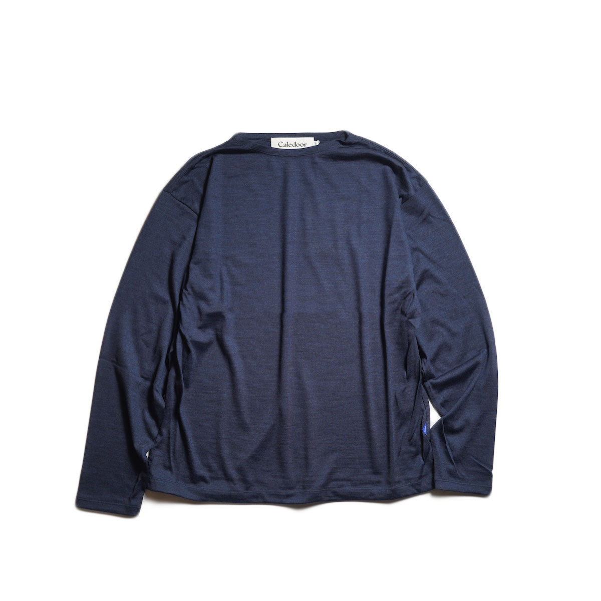 CALEDOOR / Merino Wool Long-Sleeve T-Shirt (Light Navy)