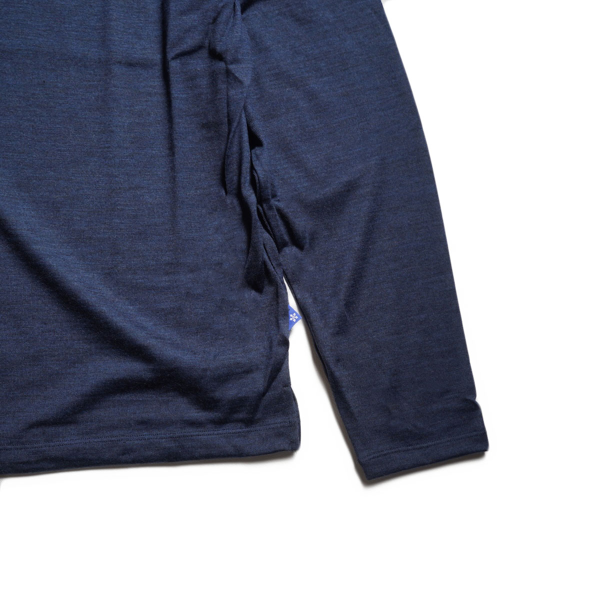 CALEDOOR / Merino Wool Long-Sleeve T-Shirt (Light Navy) 袖