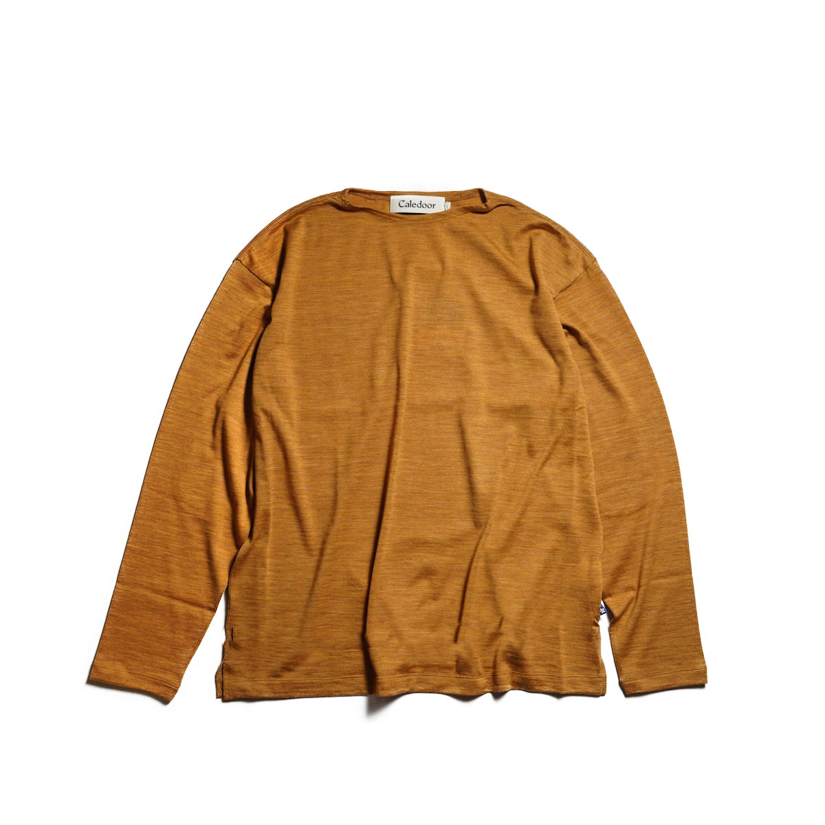 CALEDOOR / Merino Wool Long-Sleeve T-Shirt (Orange)