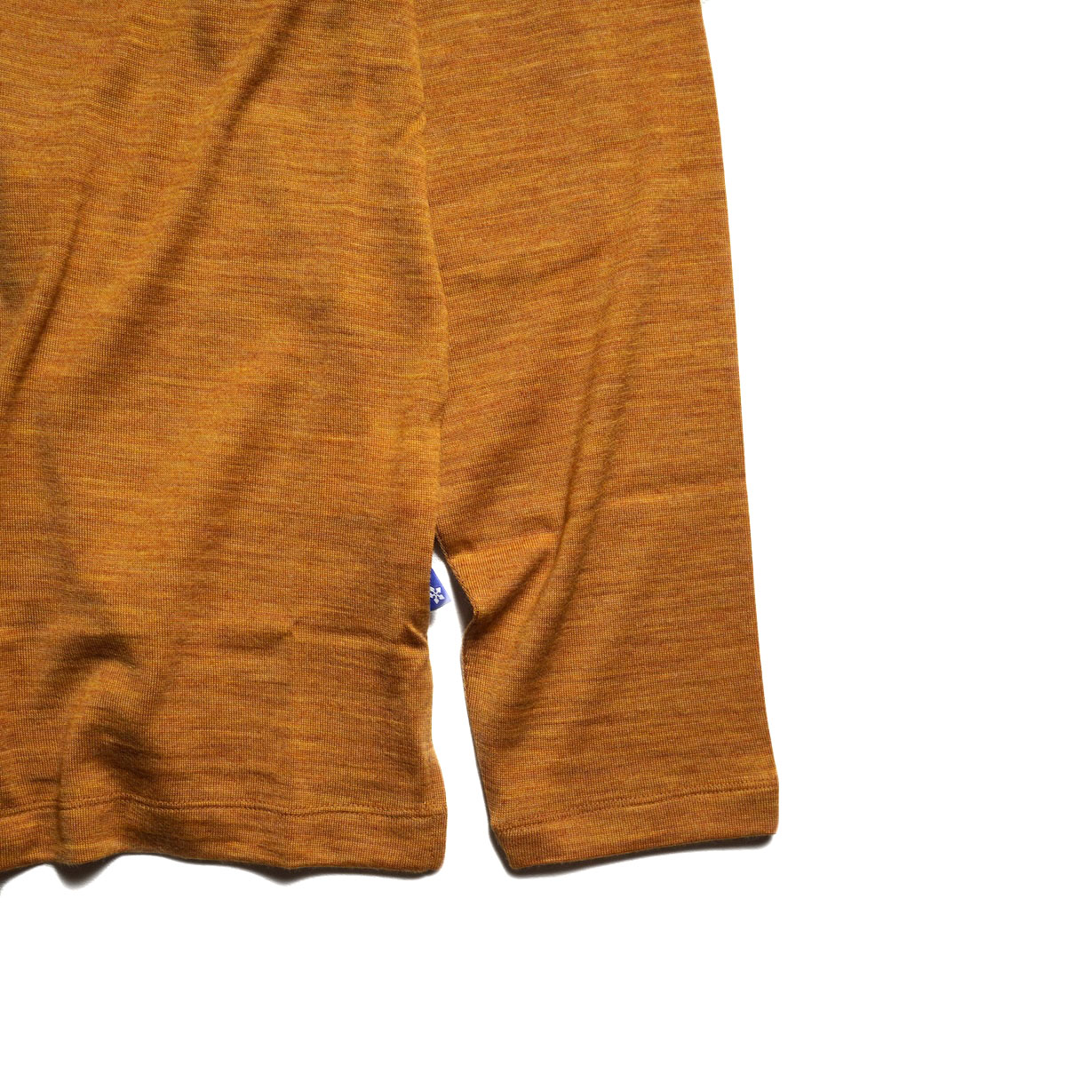 CALEDOOR / Merino Wool Long-Sleeve T-Shirt (Orange) 袖