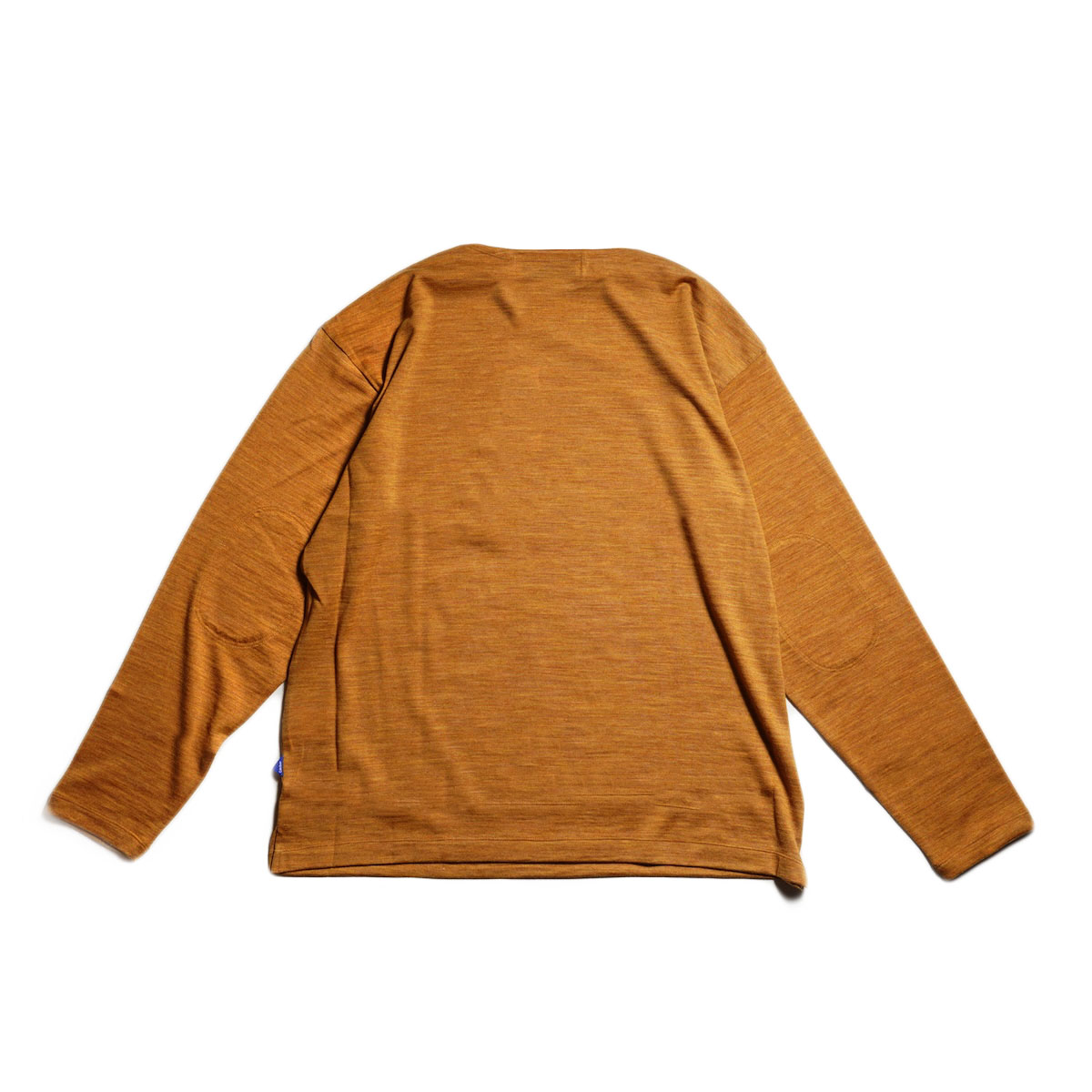 CALEDOOR / Merino Wool Long-Sleeve T-Shirt (Orange) 背面