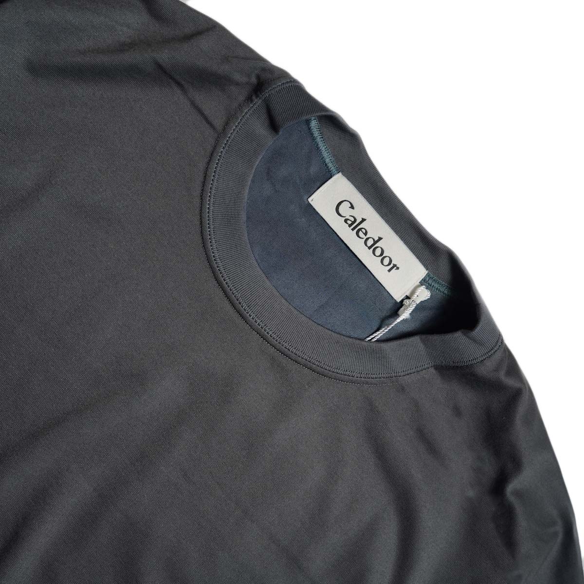 CALEDOOR / Ice Pack Nylon T-Shirt (Gray) ネック